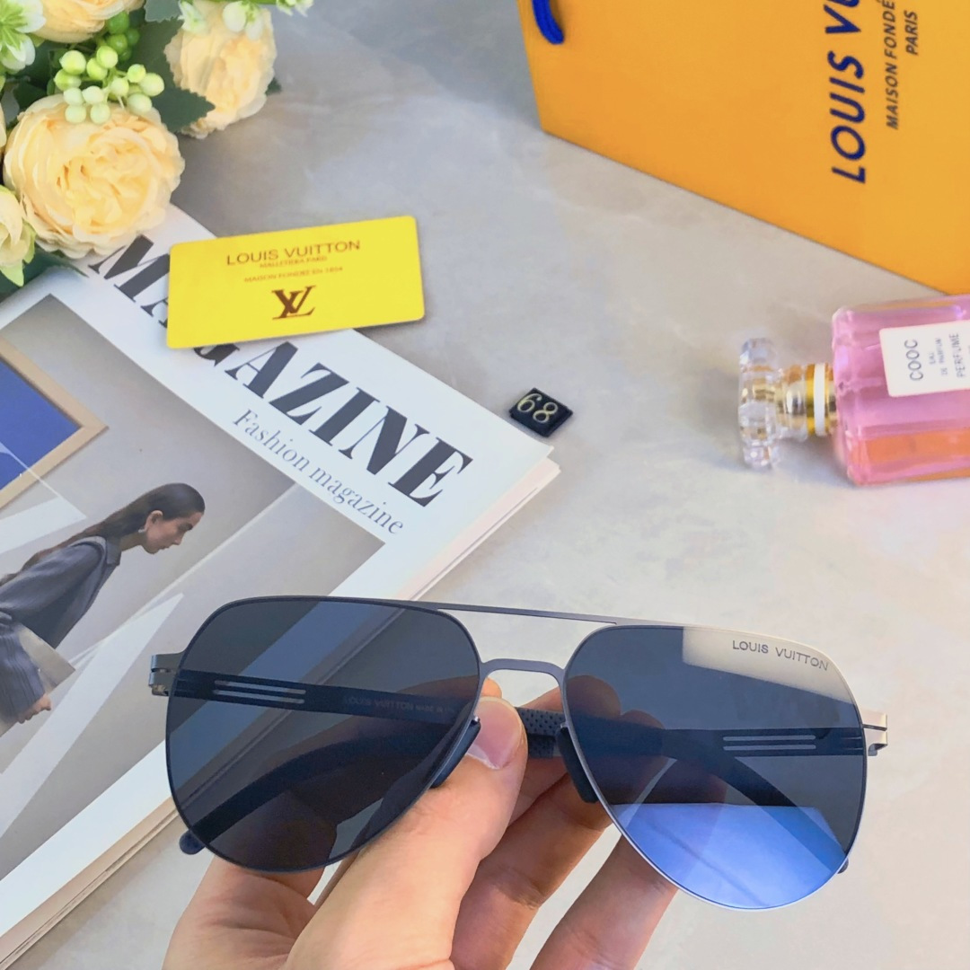 。。Louis vuitto*2025新款百搭尼龙偏光太阳镜男时尚潮流太阳墨镜