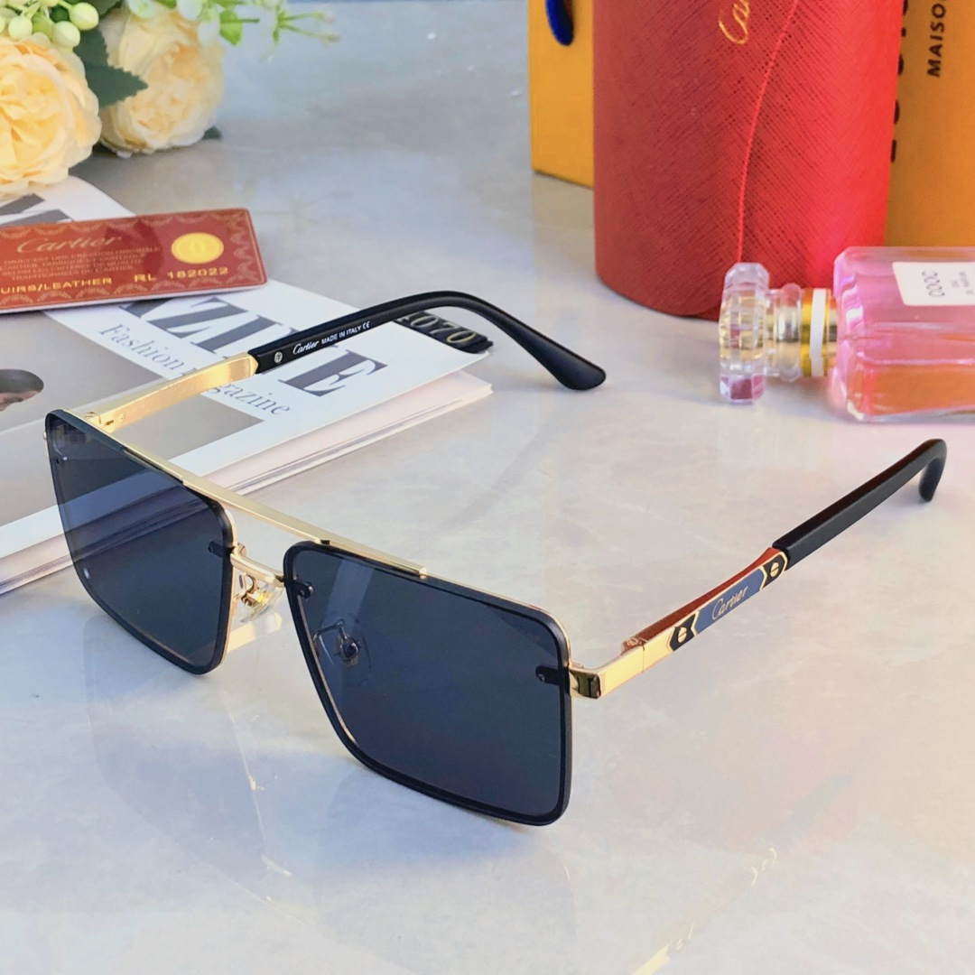 。。Cartie*新款大框男女太阳镜 方框驾驶出游度假太阳镜 时尚休闲墨镜