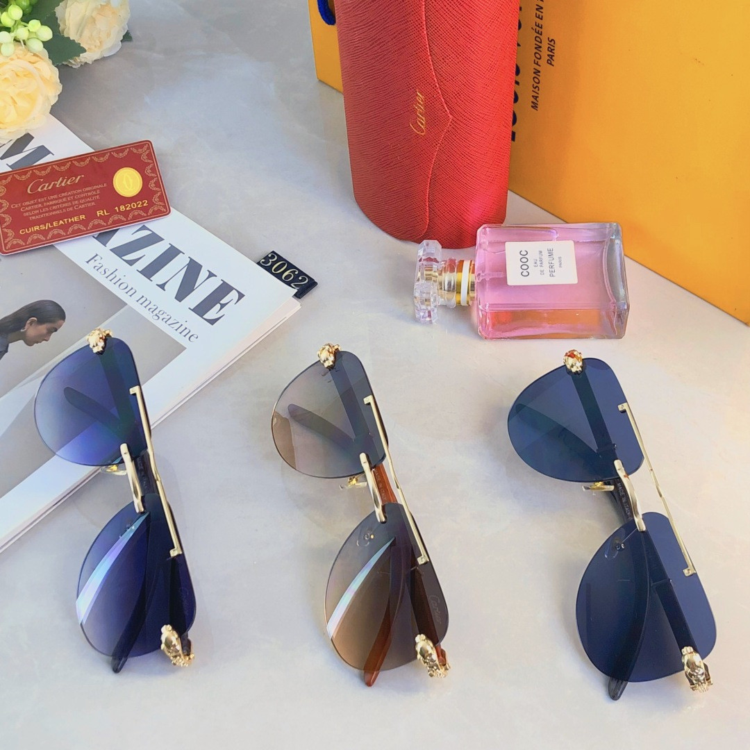 。。Cartie*新款时尚太阳镜 男女同款墨镜 时尚潮流休闲出游太阳镜