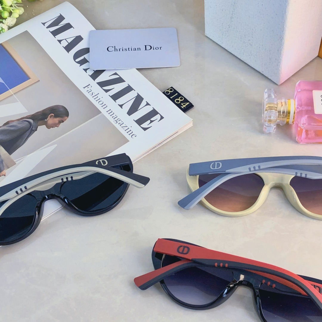 。。Dio*潮流时尚气质眼镜猫眼小框一体鼻托墨镜大气简洁时尚搭配太阳眼镜