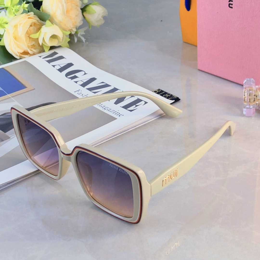 。。miumi*韩版大框黑色圆脸大脸防紫外线遮阳墨镜女潮气质高级感防晒太阳镜