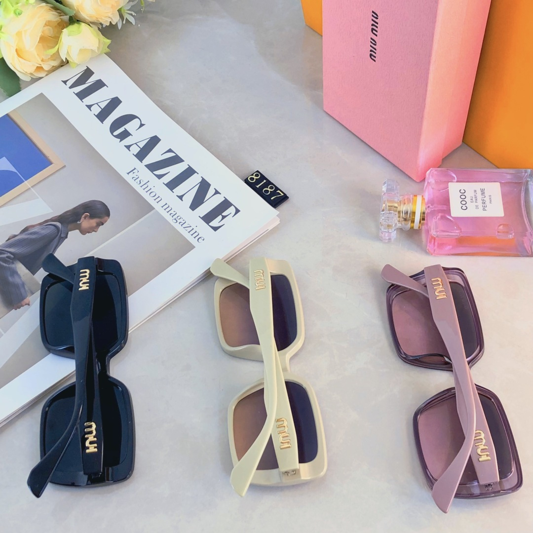 。。miumi*韩版大框黑色圆脸大脸防紫外线遮阳墨镜女潮气质高级感防晒太阳镜