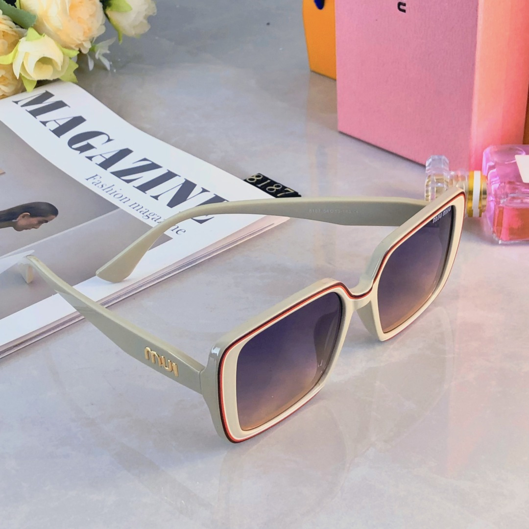 。。miumi*韩版大框黑色圆脸大脸防紫外线遮阳墨镜女潮气质高级感防晒太阳镜