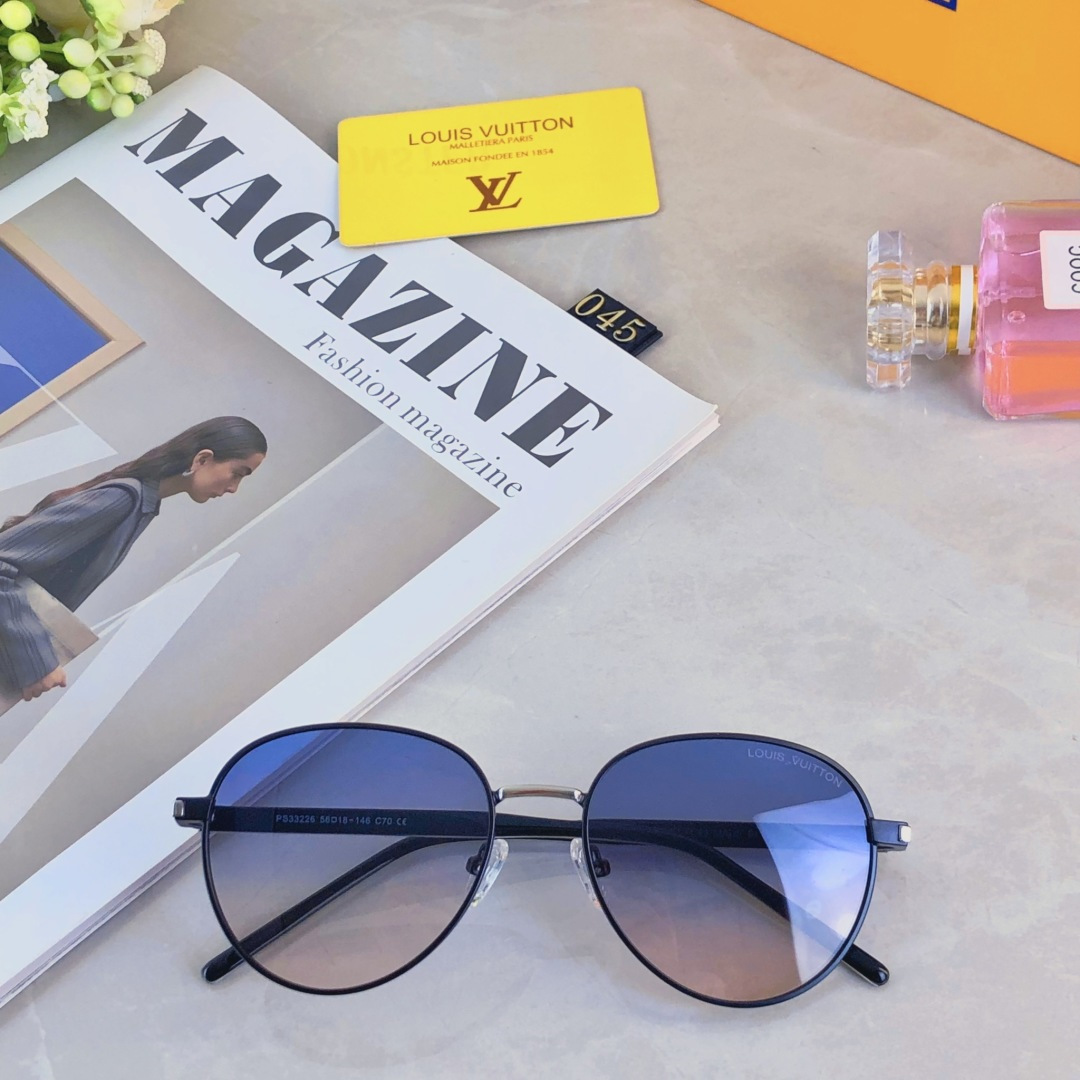 。。Louis vuitto*新款时尚百搭小圆框轻奢板材太阳镜欧美爆款潮男女墨镜