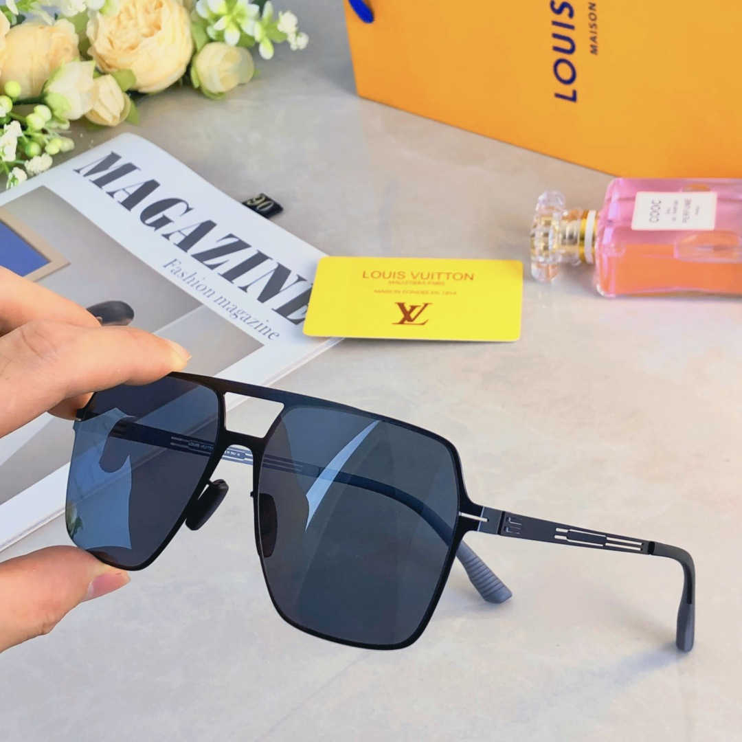 NO:376601,Louis vuitto* new style men's fashion trend men's sun protection double beam metal sunglasses driving UV high-end sense sunglasses glasses sunglasses, glasses, louis vuitton19860909Louis vuitto*新款男士时尚潮流男防晒双梁金属墨镜开车防紫外线高级感太阳镜眼镜墨镜太阳镜,眼镜,louis vuitton,glasses