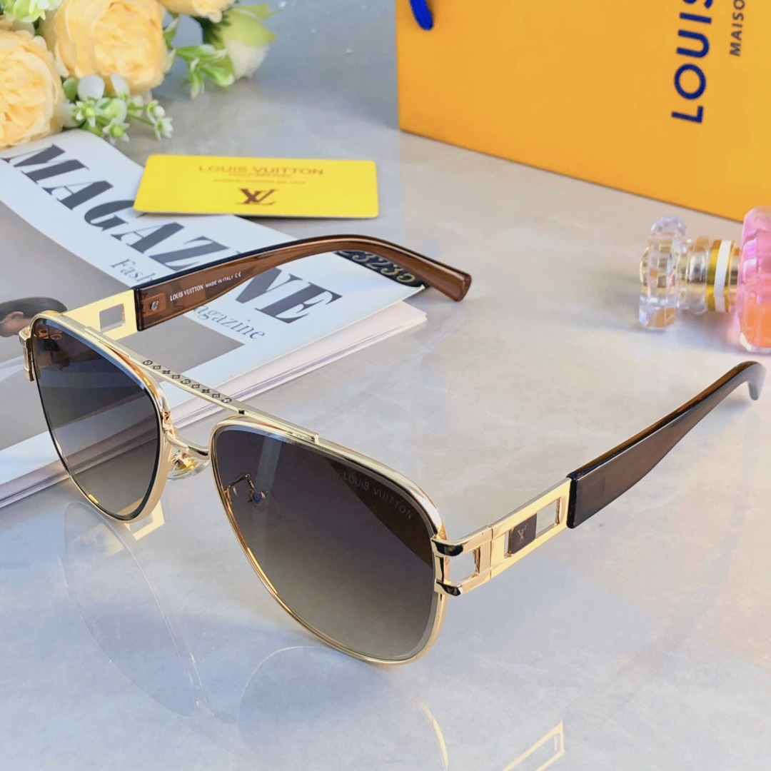 。。Louis vuitto*复古痞帅男士双梁金属墨镜高端商务风格UV400防晒防紫外线太阳镜