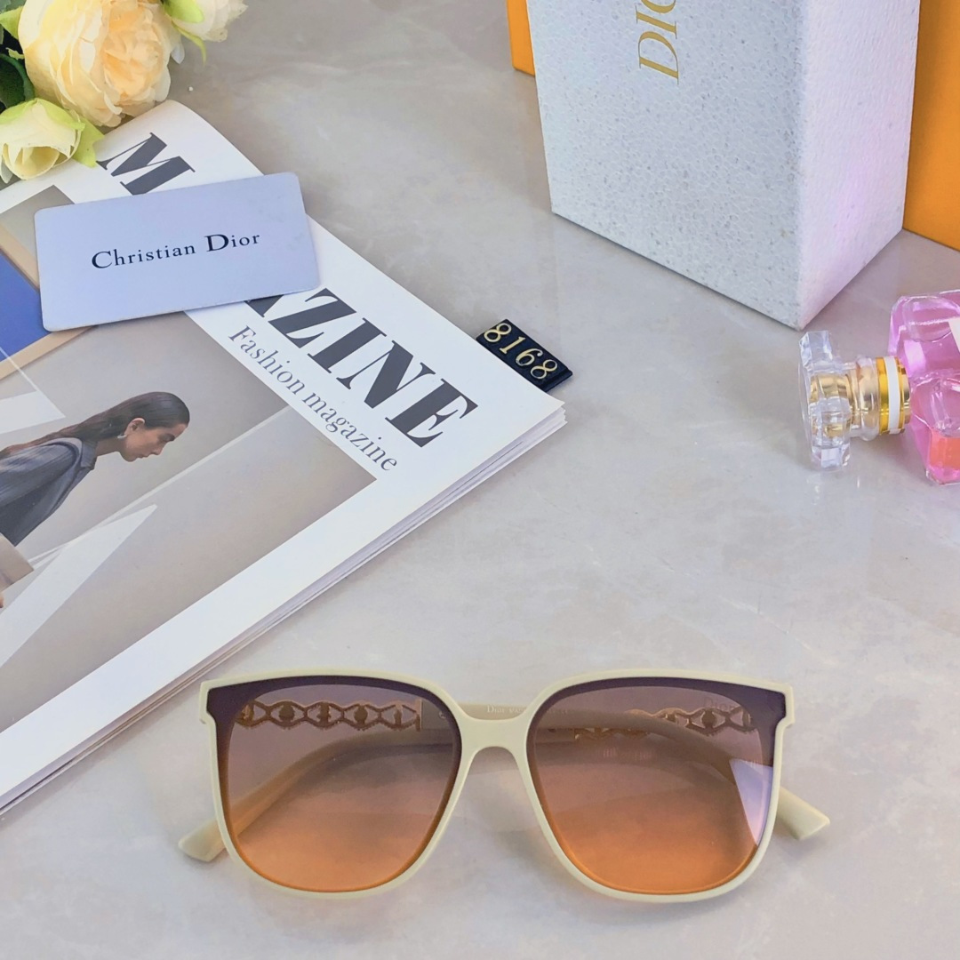 。。Dio*新款墨镜高级感ins网红款防晒太阳镜大框圆脸显瘦眼镜潮流