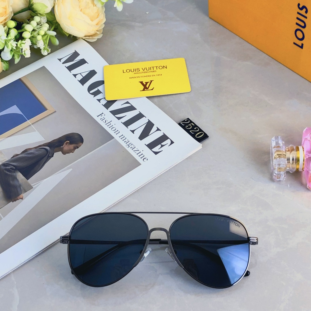 。。Louis vuitto*墨镜男女同款金属高级感百搭显脸小开车防紫外线太阳镜