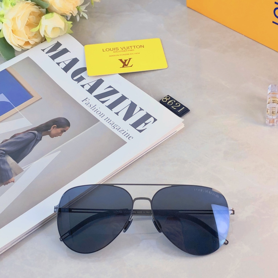 。。Louis vuitto*夏季新品飞行员墨镜高级防紫外线开车驾驶专用偏光太阳眼镜蛤蟆镜