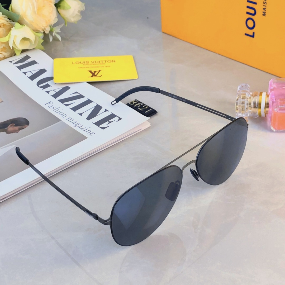 。。Louis vuitto*夏季新品飞行员墨镜高级防紫外线开车驾驶专用偏光太阳眼镜蛤蟆镜