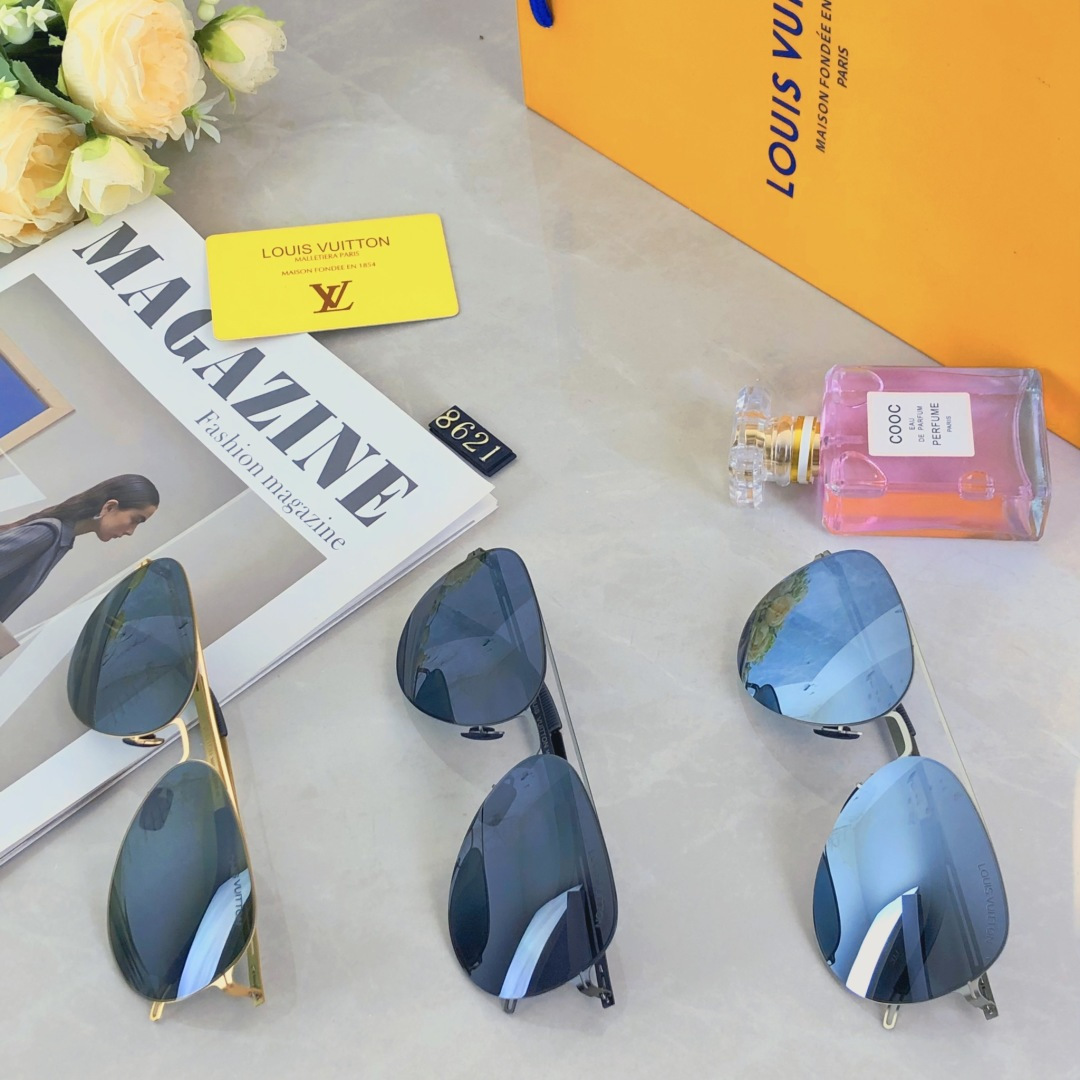 。。Louis vuitto*夏季新品飞行员墨镜高级防紫外线开车驾驶专用偏光太阳眼镜蛤蟆镜