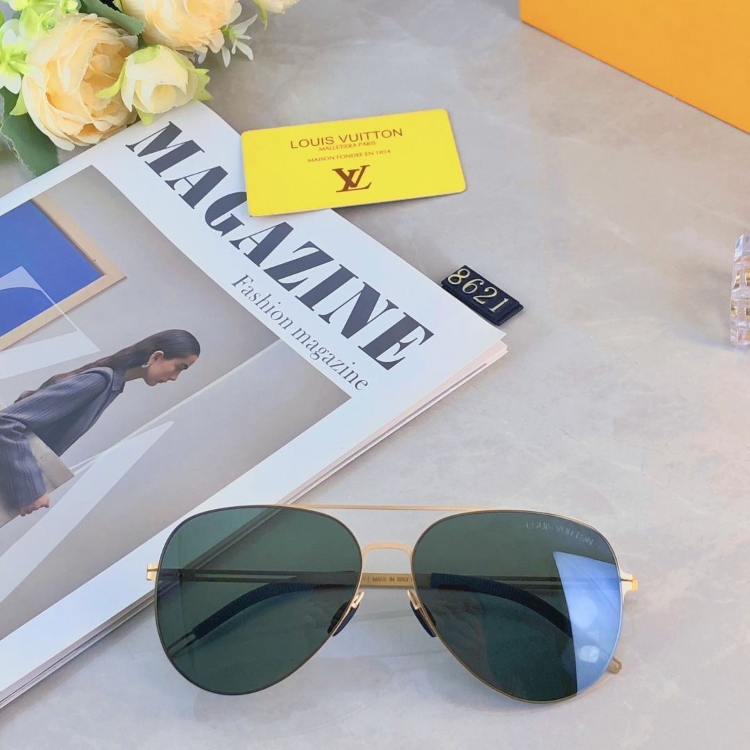 。。Louis vuitto*夏季新品飞行员墨镜高级防紫外线开车驾驶专用偏光太阳眼镜蛤蟆镜