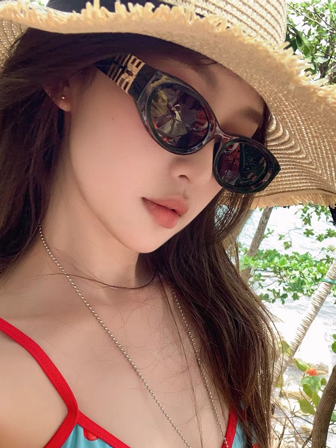 。。miumi*2025新款墨镜男女款复古猫眼高级感大牌辣妹显白显脸小太阳眼镜