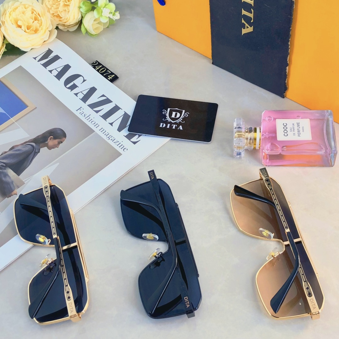 。。DiT*新款大框男女太阳镜 方框驾驶出游度假太阳镜 时尚休闲墨镜