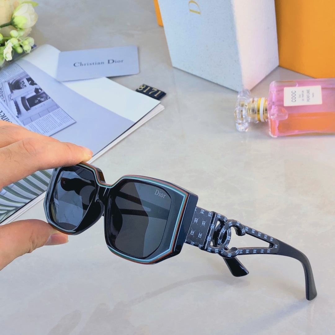 。。DIO*墨镜女黑色高级感个性时尚2025新款网红遮阳防晒度假海边太阳眼镜