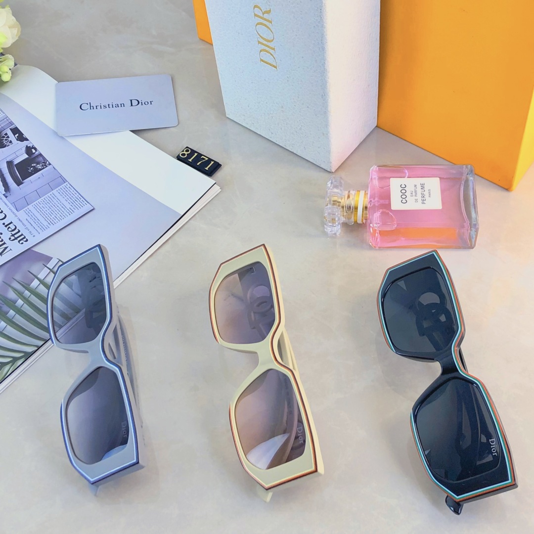 。。DIO*墨镜女黑色高级感个性时尚2025新款网红遮阳防晒度假海边太阳眼镜