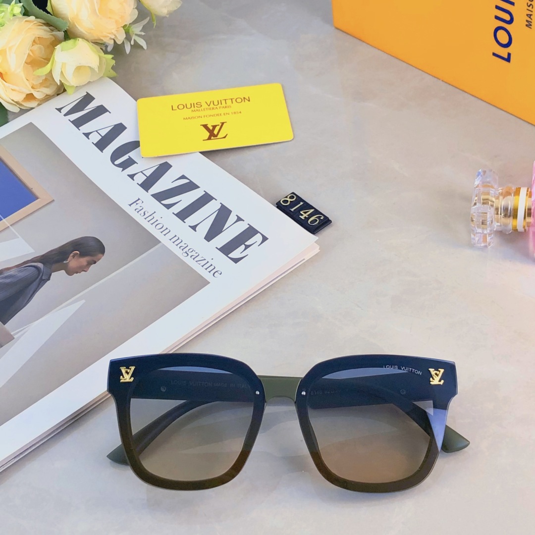 。。LOUISVUITTO*新款墨镜女韩版高级感圆脸显瘦大框夏季防晒遮阳ins太阳镜潮