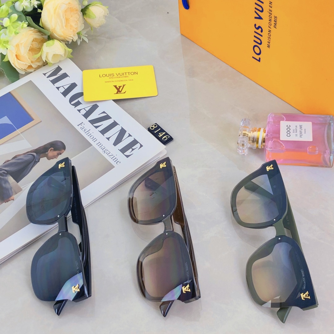 。。LOUISVUITTO*新款墨镜女韩版高级感圆脸显瘦大框夏季防晒遮阳ins太阳镜潮