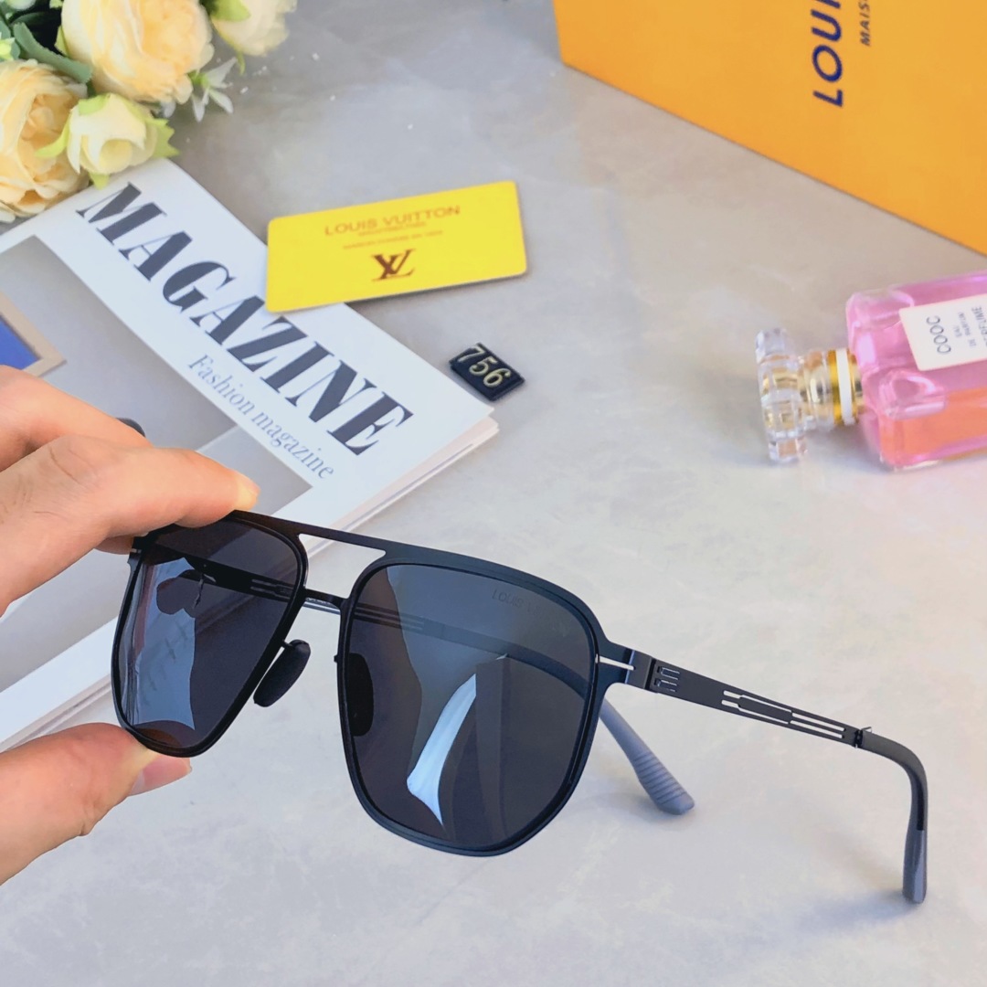 。。LOUISVUITTO*2025新款超轻高清尼龙太阳镜男高级感适合大脸墨镜女防晒防紫外线