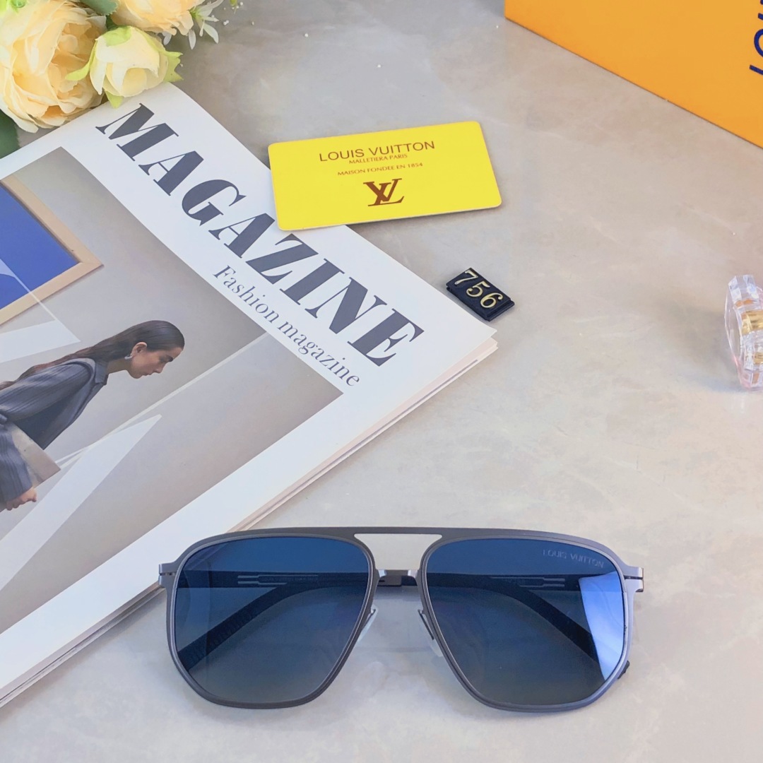 。。LOUISVUITTO*2025新款超轻高清尼龙太阳镜男高级感适合大脸墨镜女防晒防紫外线