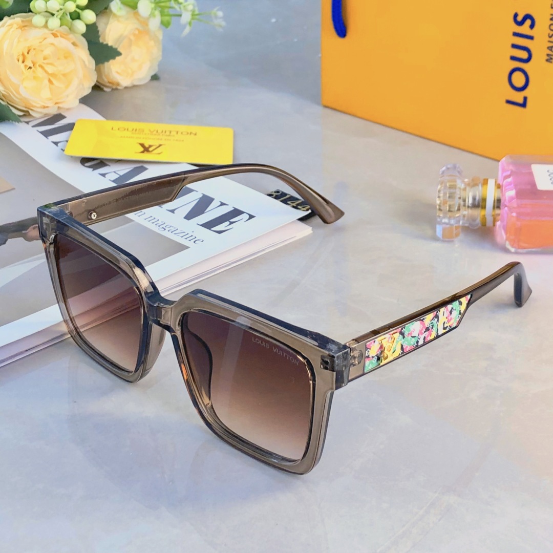 。。LOUISVUITTO*2025新款墨镜女潮大方框大脸显瘦高级感街拍防紫外线太阳眼镜