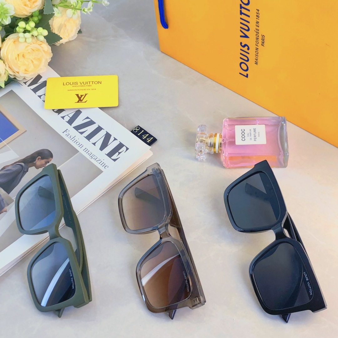 。。LOUISVUITTO*2025新款墨镜女潮大方框大脸显瘦高级感街拍防紫外线太阳眼镜