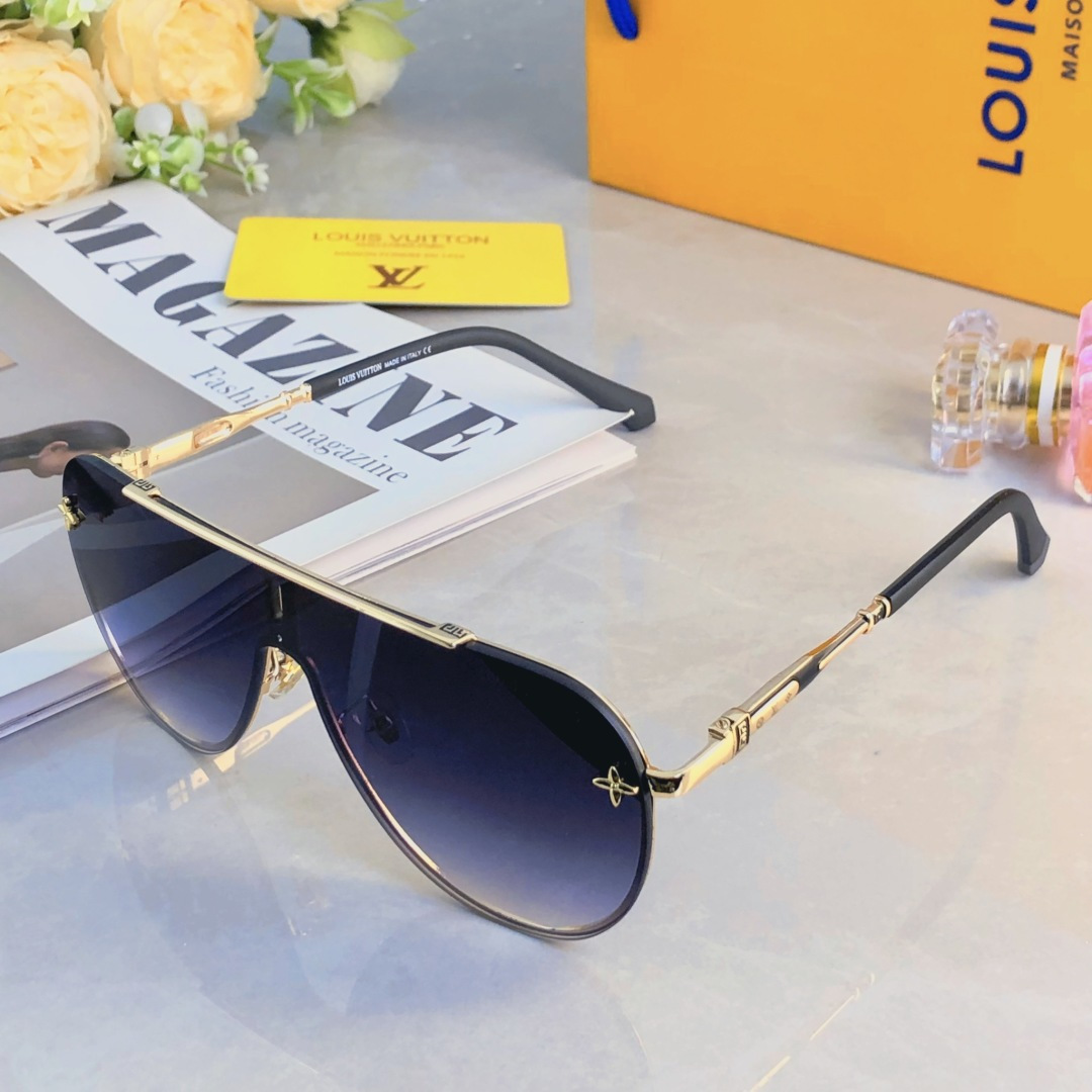 。。LOUISVUITTO*复古金属时尚飞行员蛤蟆镜个性双梁男士墨镜防紫外线太阳镜潮