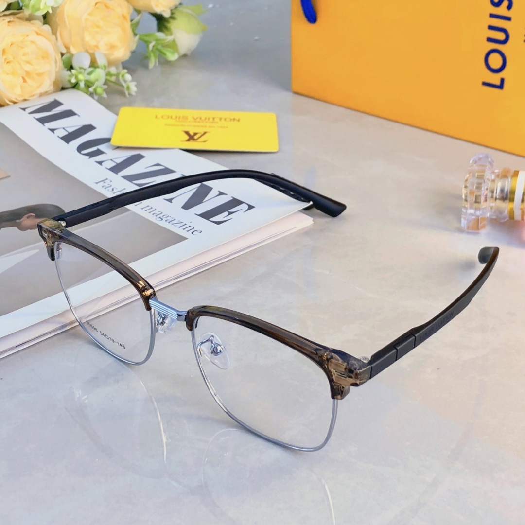 。。LOUISVUITTO*超轻眉线框近视眼镜理工潮流男女款可配度数斯文显脸小眼睛
