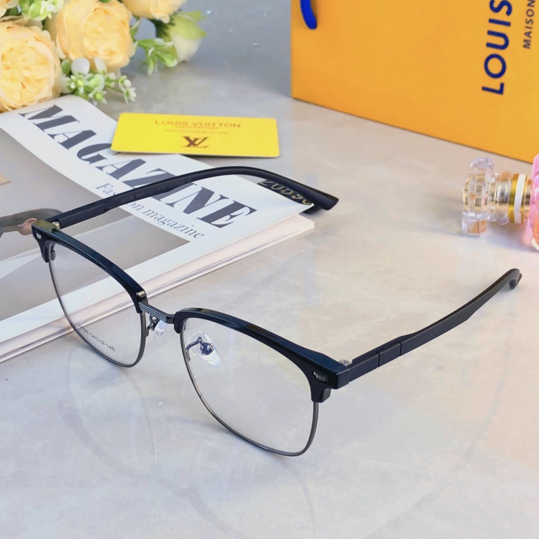 。。LOUISVUITTO*超轻眉线框近视眼镜理工潮流男女款可配度数斯文显脸小眼睛
