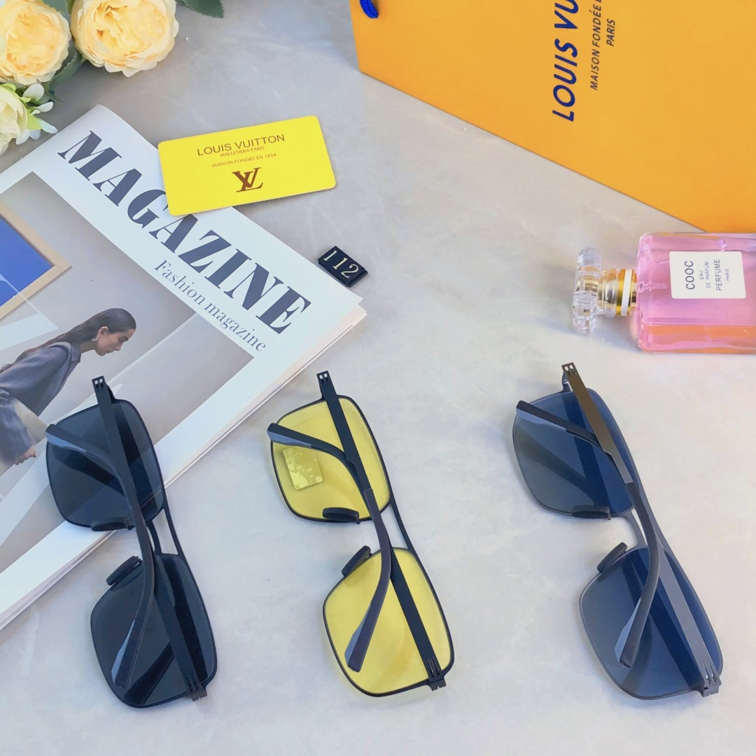 。。LOUISVUITTO*优雅新款偏光太阳镜高级感十足墨镜百搭开车驾驶镜UV400