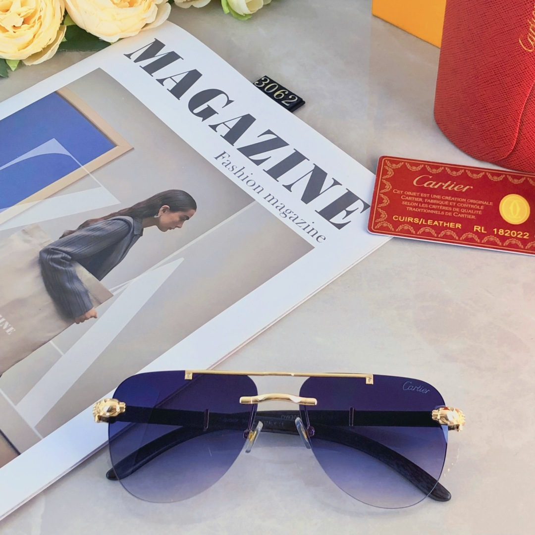 。。Cartie*欧美复古潮流大框切边墨镜男女潮个性木纹镜腿镶嵌太阳眼镜蛤蟆镜