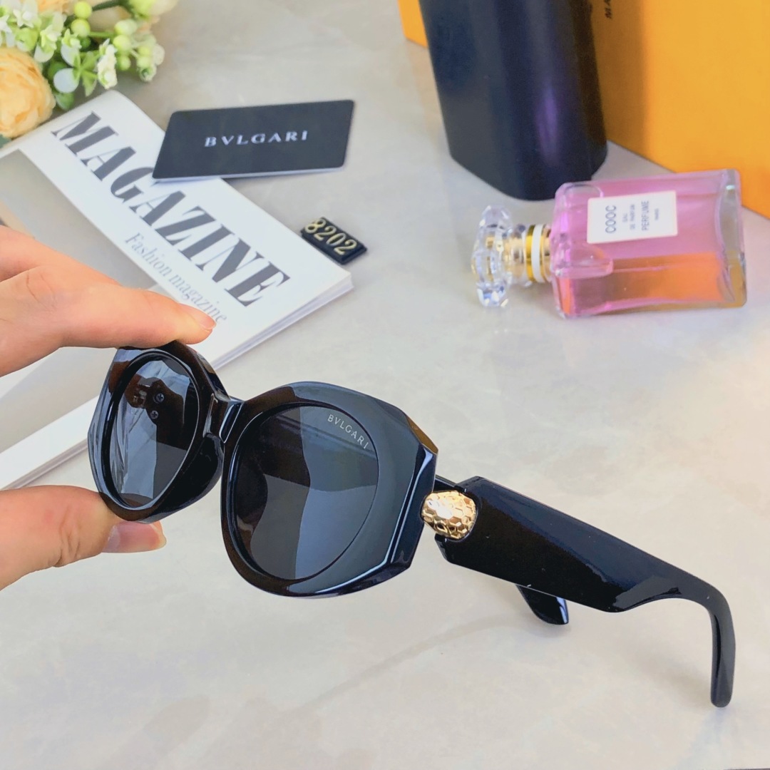 。。BVLGAR*欧美新款复古太阳镜2025新款网红ins同款异形框太阳眼镜女高级感