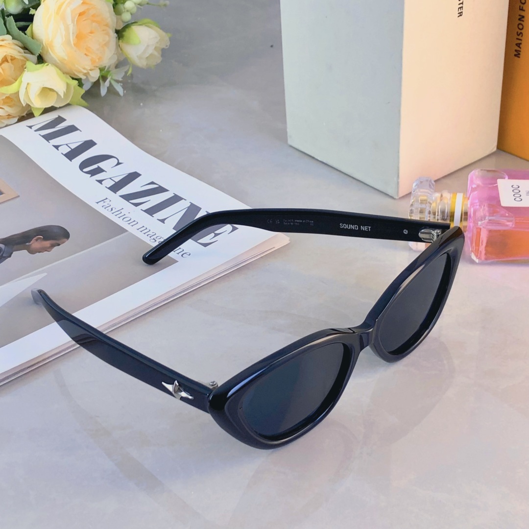 。。欧美风猫眼墨镜女级感潮防紫外线复古百搭显小脸太阳眼镜街拍遮阳