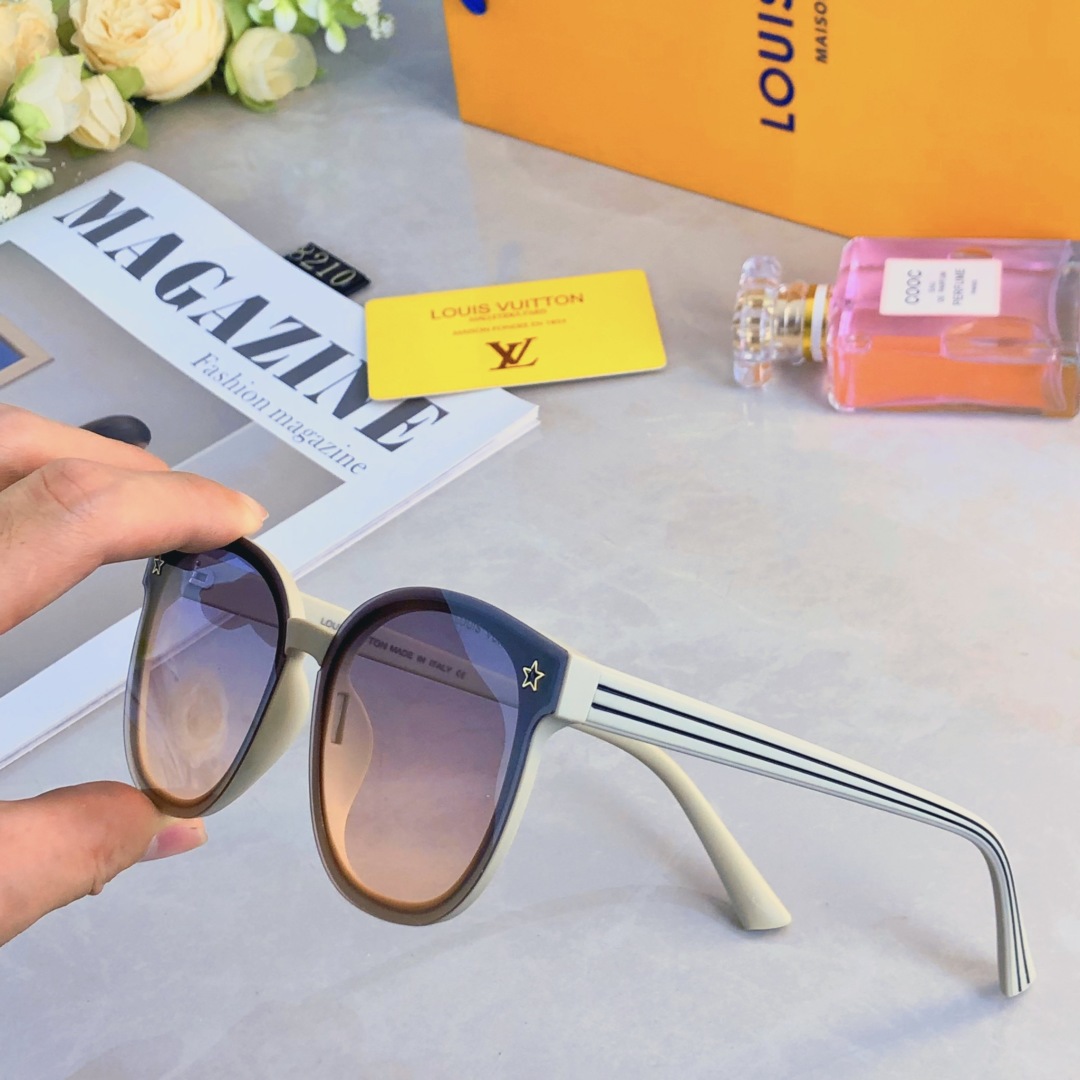 。。Louis vuitto*2025新款欧美甜酷辣妹风太阳镜女时髦街拍高级感防紫外线复古墨镜