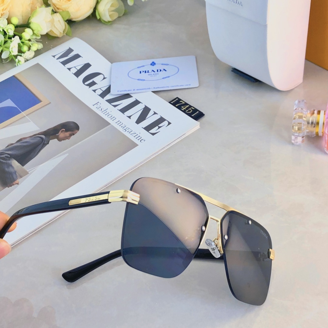 。。Prad*2025新款眼镜男女个性百搭开车旅行墨镜双梁防紫外线太阳镜