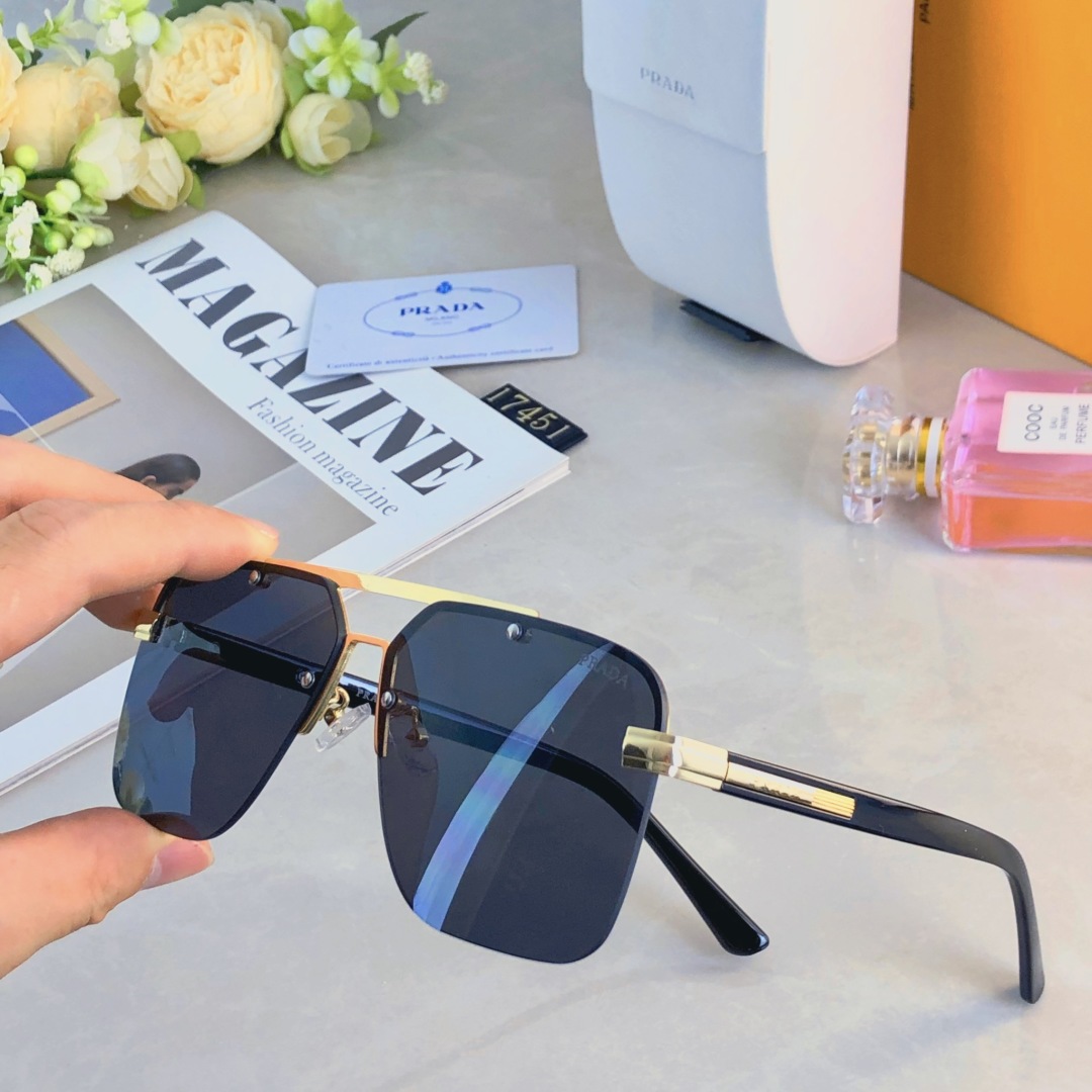 。。Prad*2025新款眼镜男女个性百搭开车旅行墨镜双梁防紫外线太阳镜