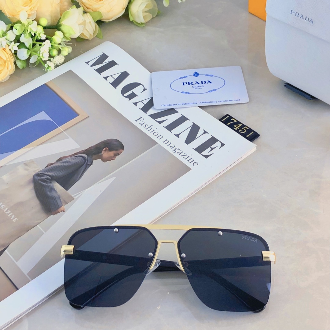 。。Prad*2025新款眼镜男女个性百搭开车旅行墨镜双梁防紫外线太阳镜
