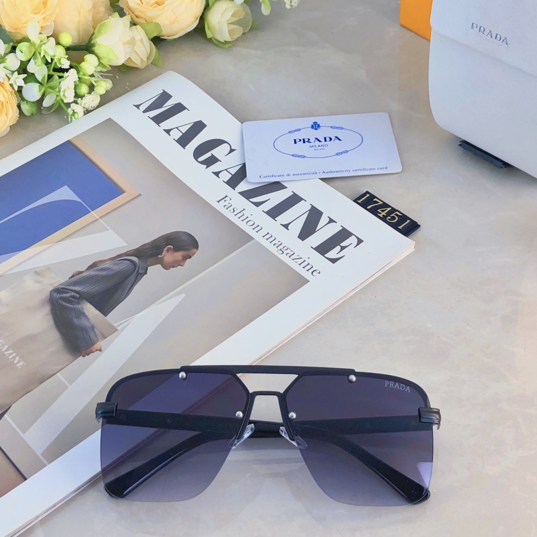 。。Prad*2025新款眼镜男女个性百搭开车旅行墨镜双梁防紫外线太阳镜
