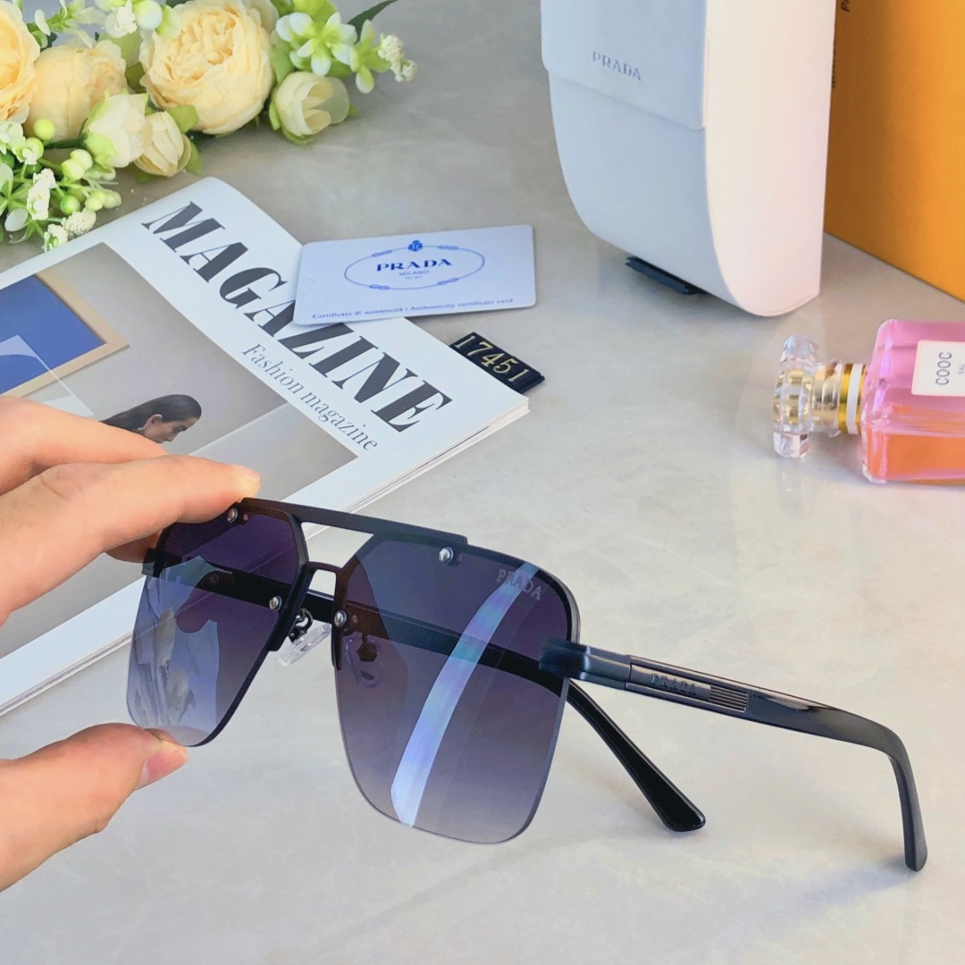 。。Prad*2025新款眼镜男女个性百搭开车旅行墨镜双梁防紫外线太阳镜