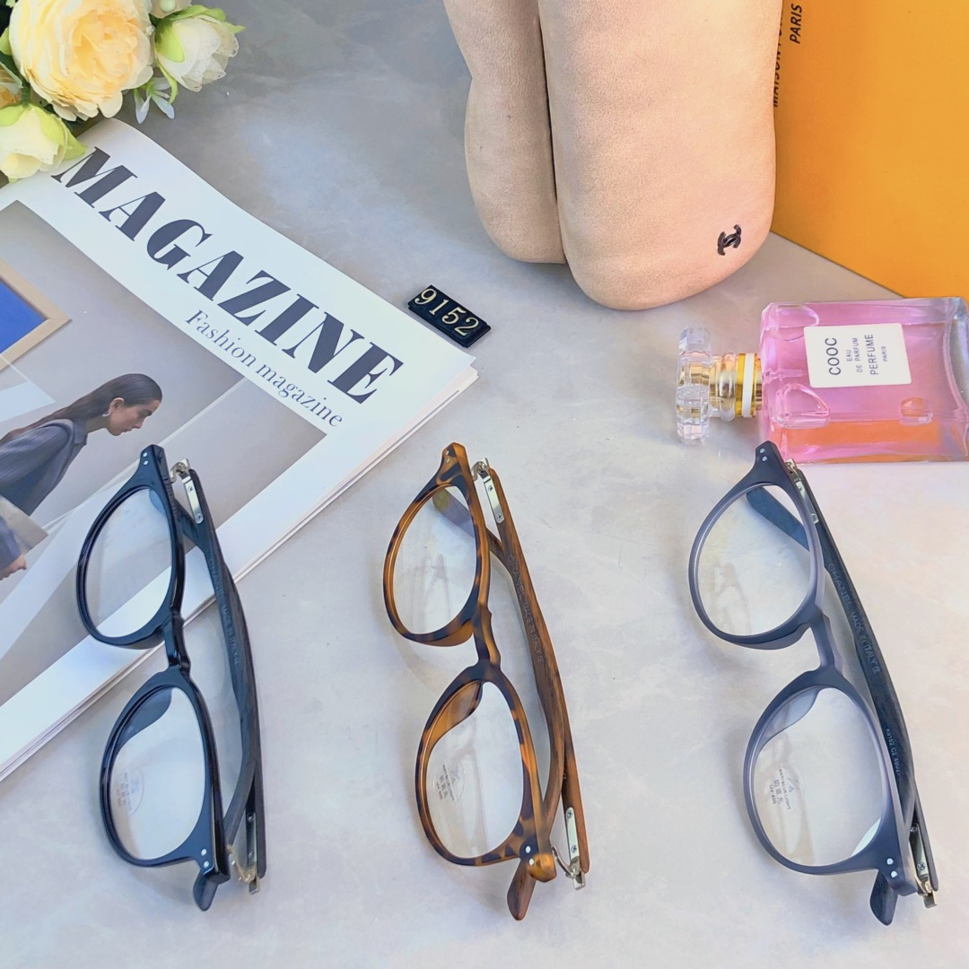 。。Chane*复古椭圆磨砂灰色木纹脚眼镜框男女小脸素颜日系近视眼睛框架手工