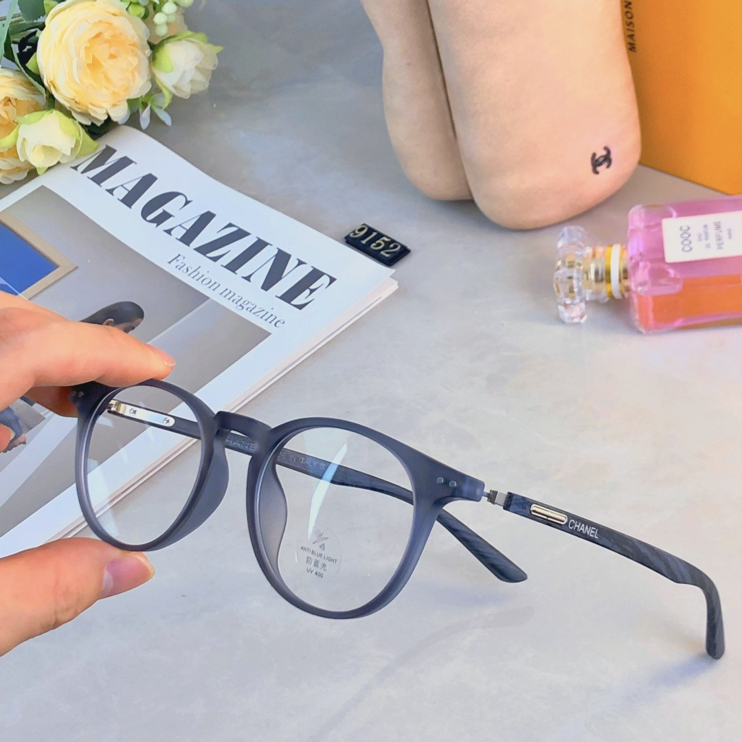 。。Chane*复古椭圆磨砂灰色木纹脚眼镜框男女小脸素颜日系近视眼睛框架手工