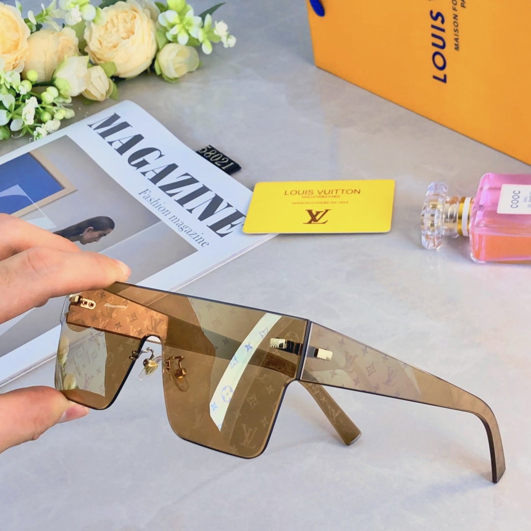 。。Louis vuitto*超大框方形太阳镜潮男女欧美显瘦开车墨镜复古一体式眼镜ins网红