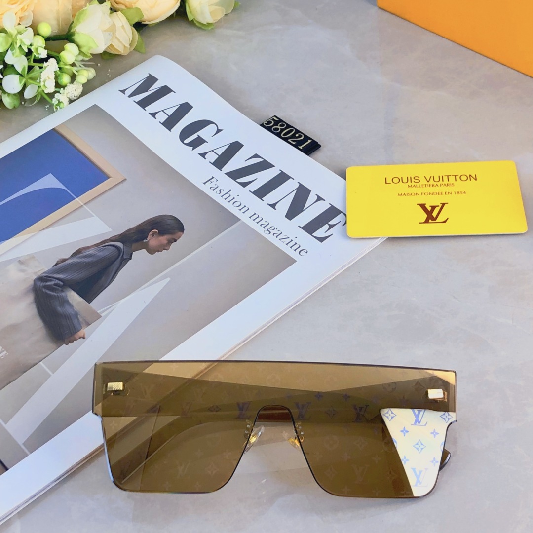 。。Louis vuitto*超大框方形太阳镜潮男女欧美显瘦开车墨镜复古一体式眼镜ins网红