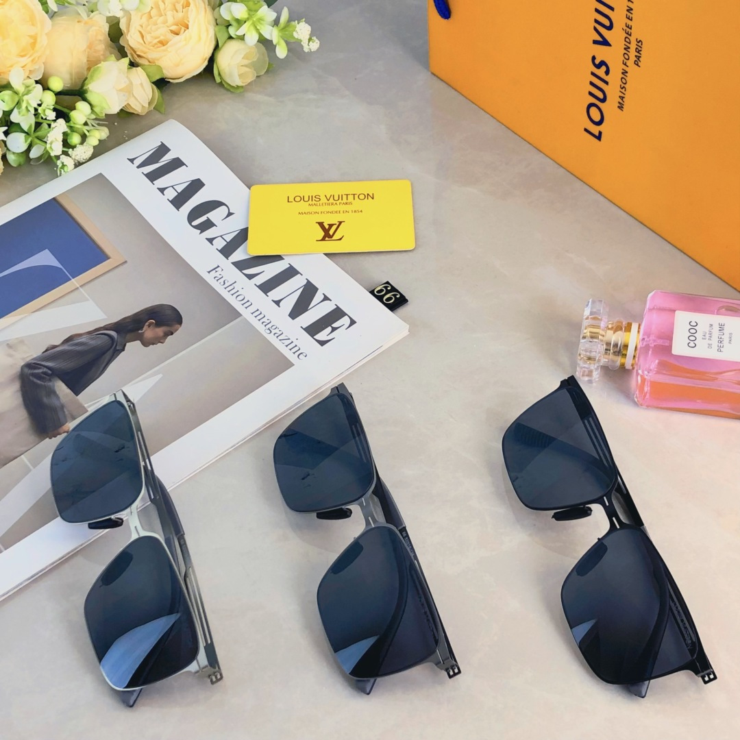 。。Louis vuitto*新款高质感超轻简约高清尼龙镜片太阳镜驾驶偏光墨镜
