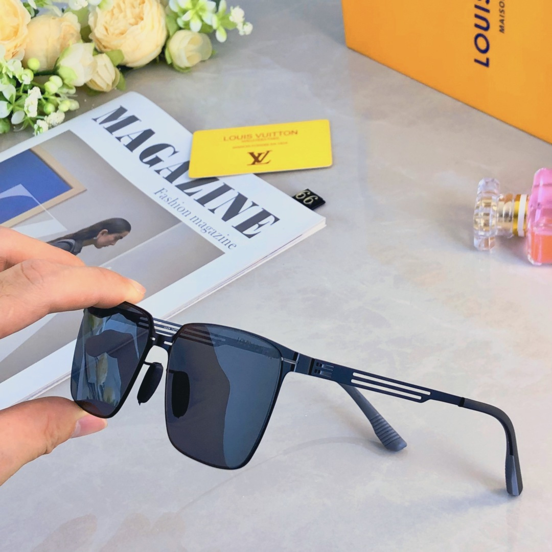 。。Louis vuitto*新款高质感超轻简约高清尼龙镜片太阳镜驾驶偏光墨镜