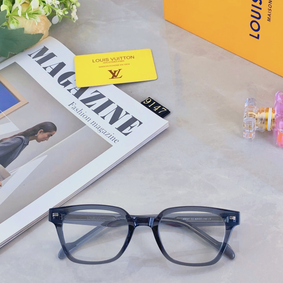 。。Louis vuitto*板材眼镜框男复古文艺日系超轻防蓝光近视眼镜女潮素颜小框