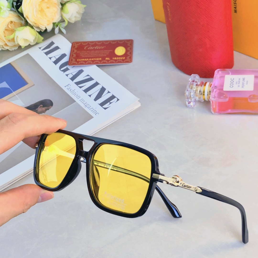 。。Cartie*2025新款时尚潮流大框飞行员太阳镜港风街拍防紫外线墨镜大脸显瘦