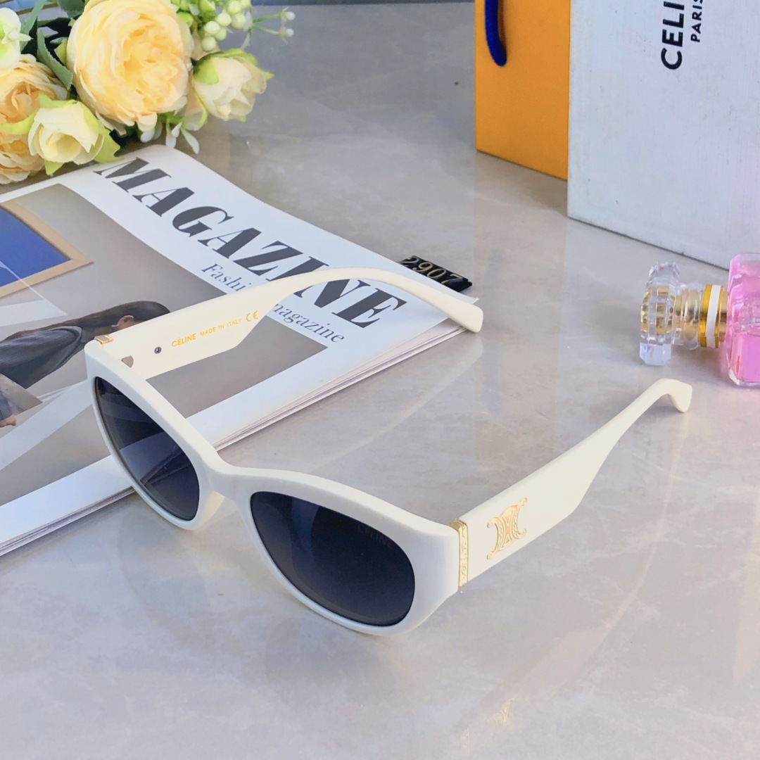 。。Celin*2025新款墨镜女高级感凯旋太阳镜方圆脸窄框太阳眼镜防紫外线