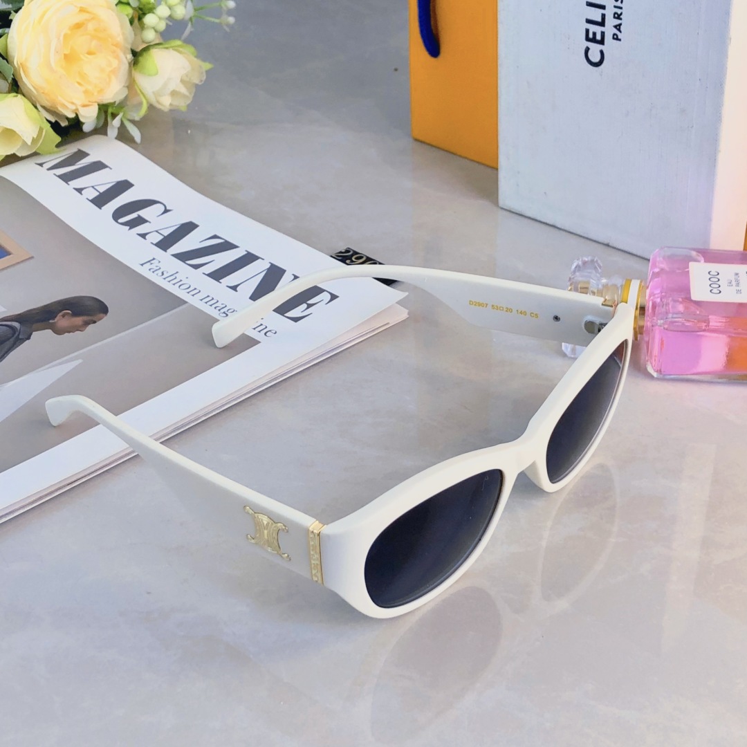 。。Celin*2025新款墨镜女高级感凯旋太阳镜方圆脸窄框太阳眼镜防紫外线