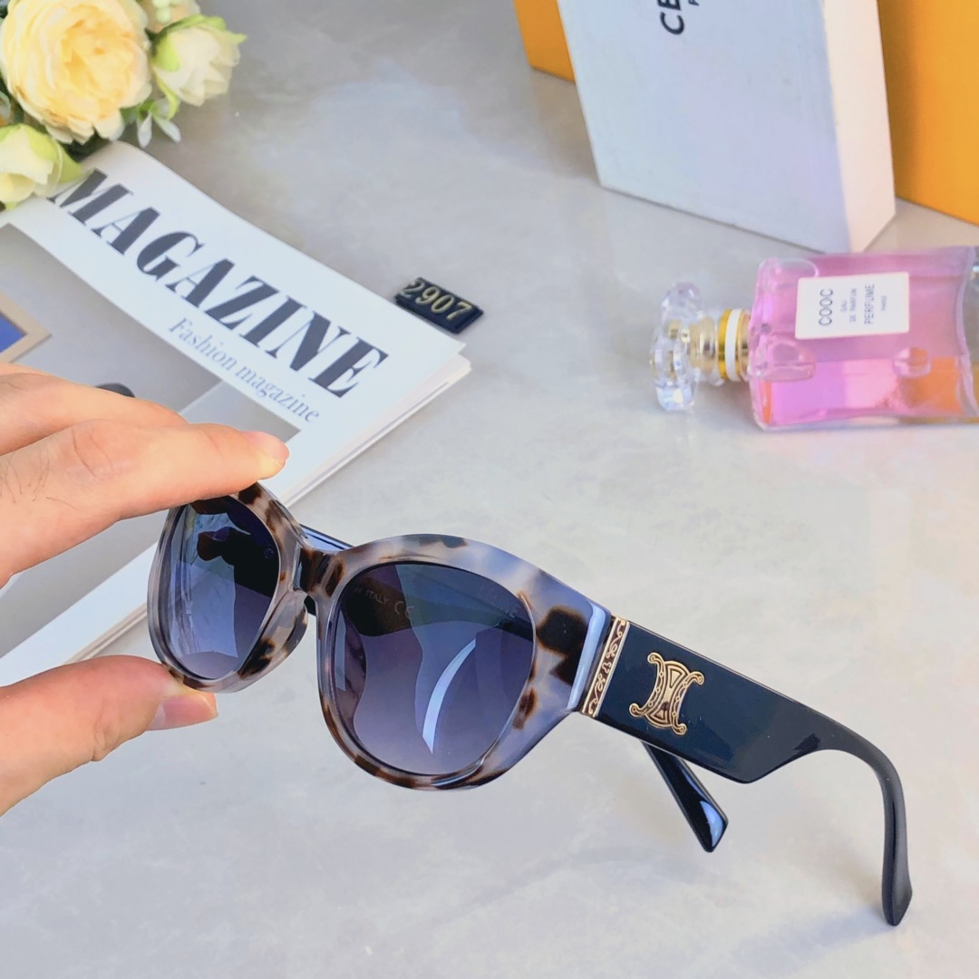 。。Celin*2025新款墨镜女高级感凯旋太阳镜方圆脸窄框太阳眼镜防紫外线